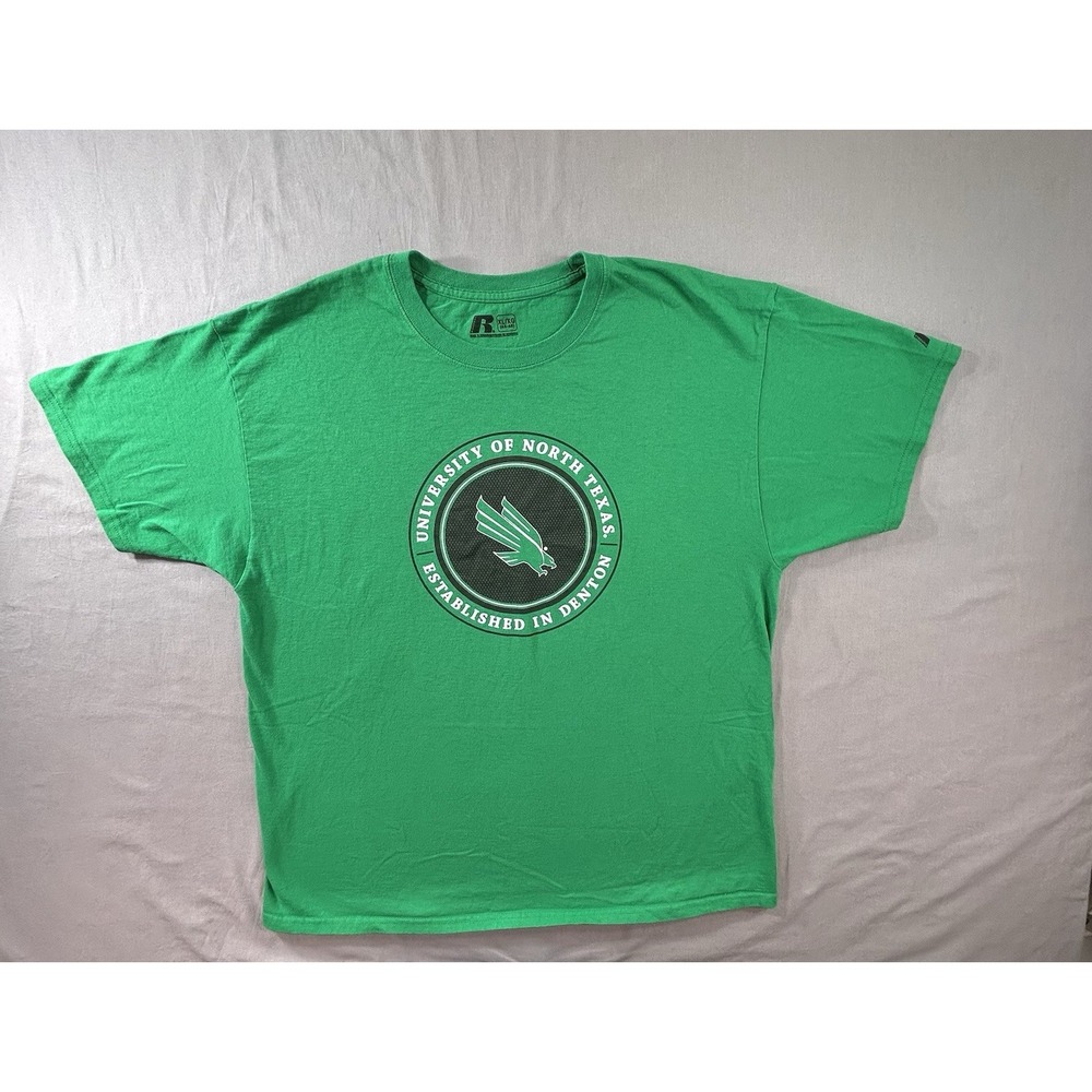 Russell North‎ Texas Mean Green Shirt Sleeve T-shirt Men's XL NCAA College